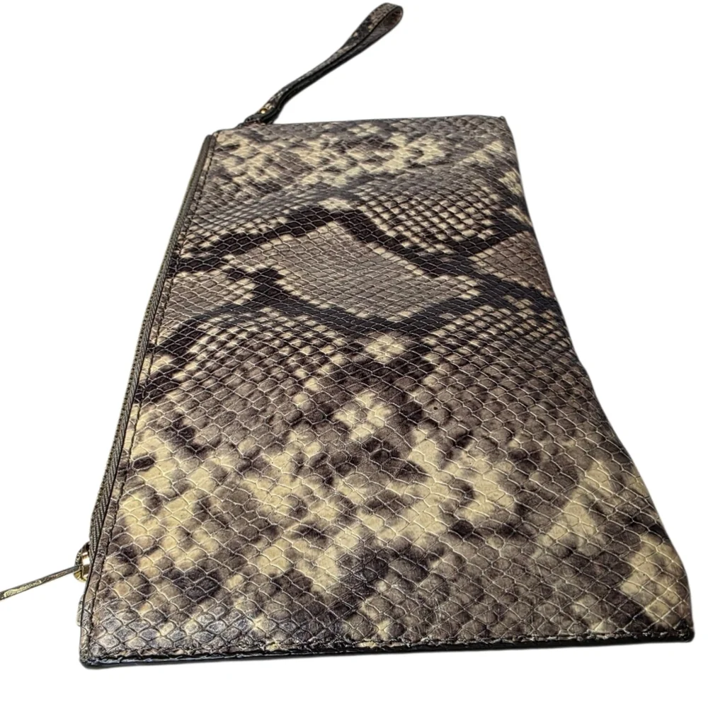Michael Kors Brown Snake Print Wristle/Clutch